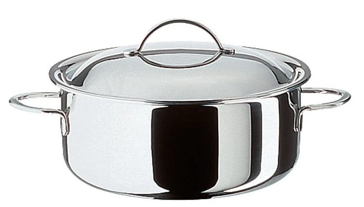 Spring Cristal Braadpan Met Deksel ø 24 Cm Rvs Glans