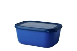 Mepal Cirqula Rechthoekige Kom Met Deksel 1,5 Liter Kunststof Vivid Blue