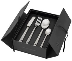 Broste Copenhagen Hune Hammered Bestekcassette 4-persoons Rvs Mat 16-delig