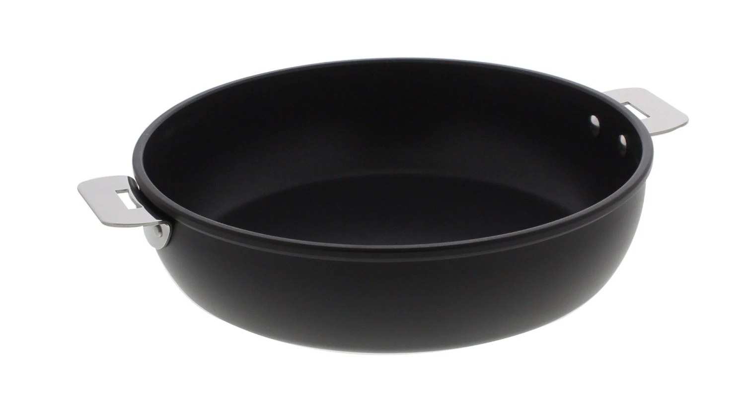 Cristel Cookway Removable Sauteerpan Met Anti-aanbaklaag ø 24 Cm Aluminium Zwart