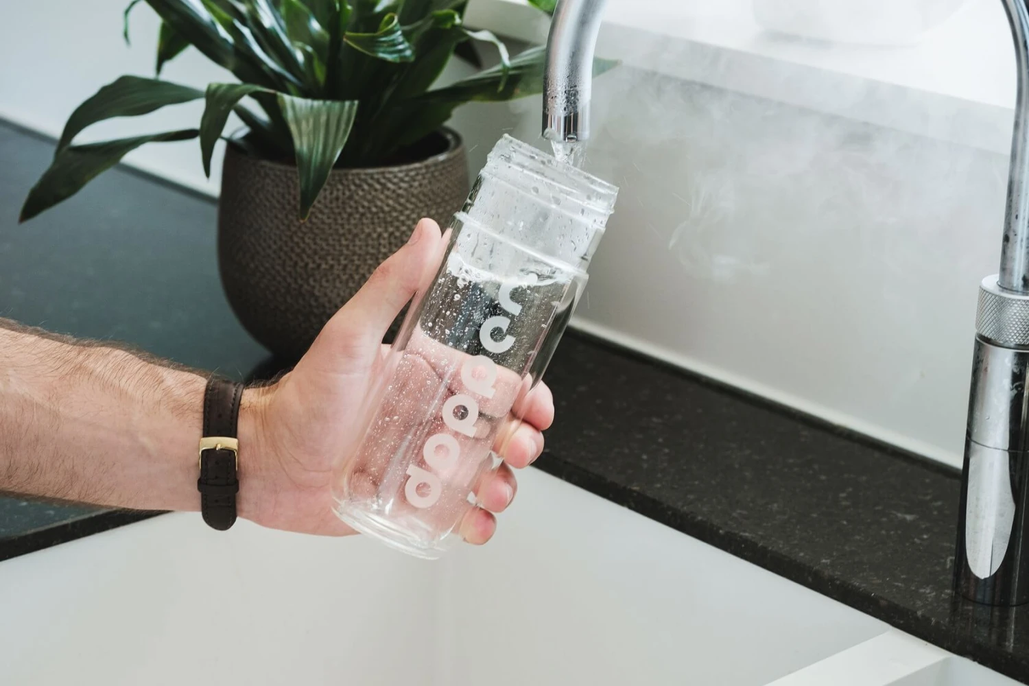 Dopper Glass Insulated Drinkfles 450 Ml Glas Transparant - Image 4