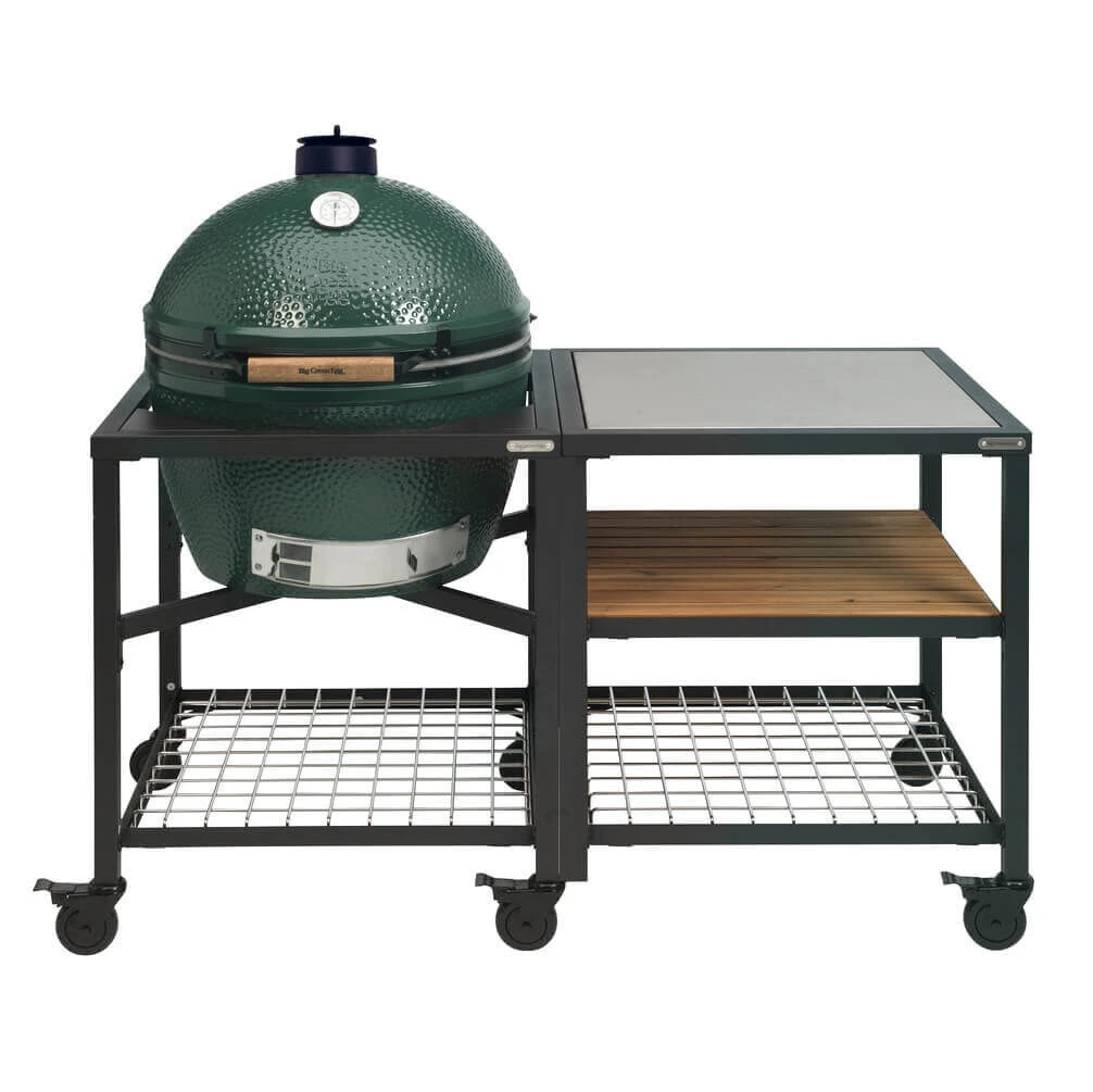Big Green Egg Modular Outdoor Workspace Compleet Systeem SS-Wood-Grid Incl. XXL Barbecue
