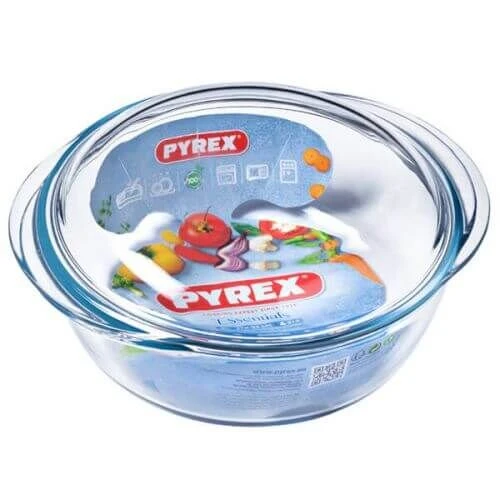 Pyrex Ronde Ovenschaal Met Deksel 3 Liter Glas - Image 2