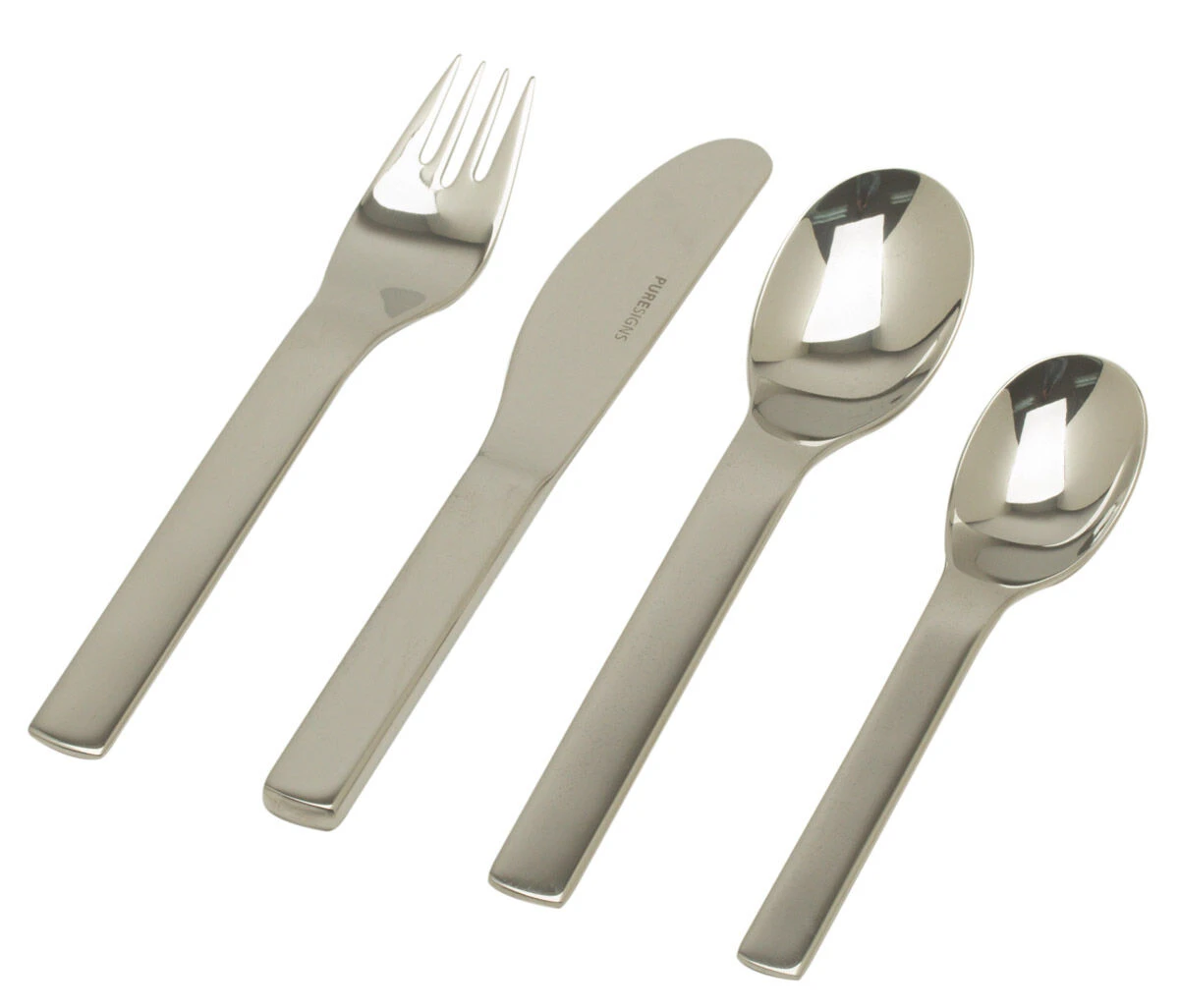 Puresigns One Mini Kinderbestek Rvs Glans 4-delig