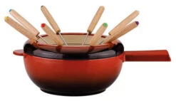 Spring Saas Fee Kaasfonduepan Zonder Rechaud ø 20 Cm 8-persoons Gietijzer Rood