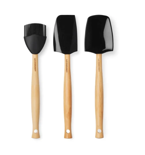 Le Creuset Spatelset Silicone Zwart 3-delig