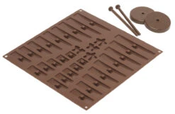 Silikomart 3D Kerstboom Mal Silicone Bruin 2 Stuks