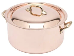 Mauviel M'150B Kookpan ø 24 Cm Koper Bronzen Handgreep