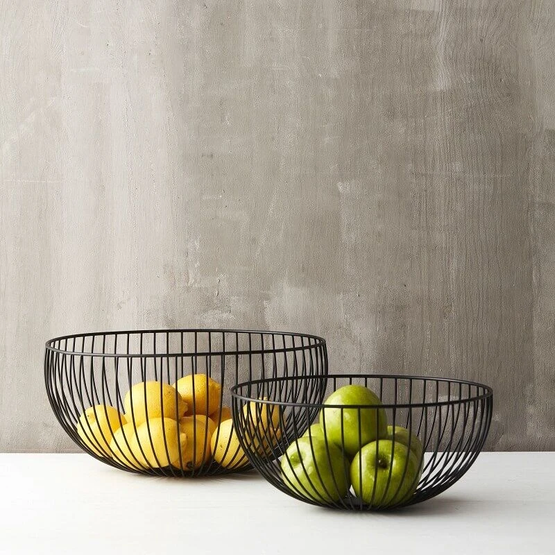 Point-Virgule Wire Fruitmand ø 30 Cm Zwart - Image 2