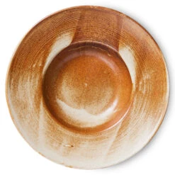 HK Living Chef Ceramics ACE7137 Pastabord ø 28,5 Cm Aardewerk Rustic Cream/Brown
