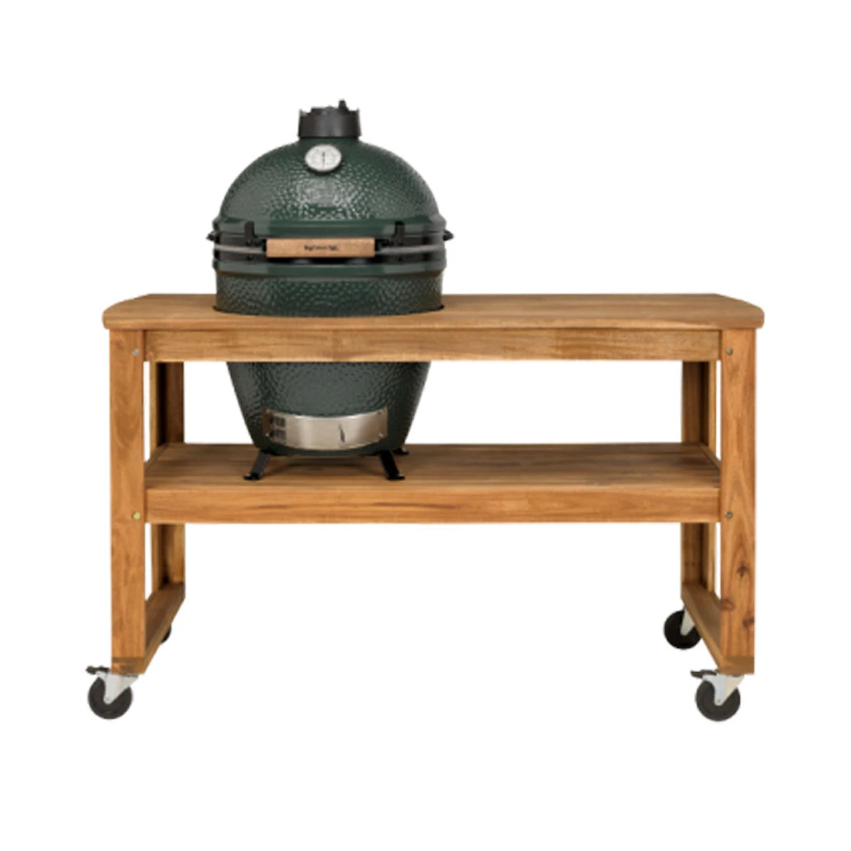 Big Green Egg Acacia Table Incl. Nest, Wielen En Extra Large Barbecue