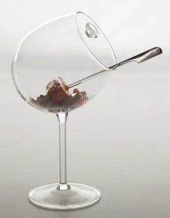 100% Chef Bourgogne Scheef Wijnglas Met Oor 350 Ml Glas