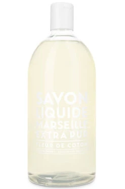 Savon De Marseille Liquid Marseille Cotton Flower Navulling Handzeep 1 Liter