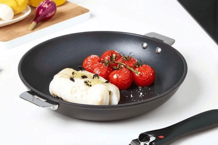 Cristel Cookway Removable Sauteerpan Met Anti-aanbaklaag ø 24 Cm Aluminium Zwart - Afbeelding 2