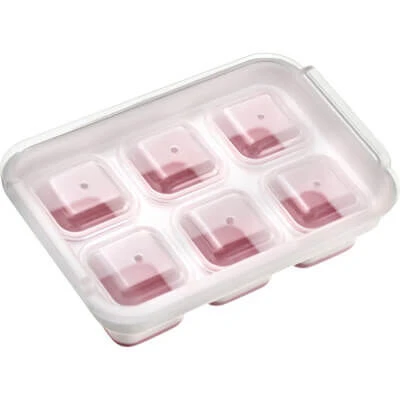 Westmark Cube Ijsblokjesvorm Met Deksel Voor 6 Ijsblokjes Silicone Wit