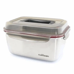 Cuitisan Foodcontainer Rechthoekig Met Handgreep 3600 Ml Rvs