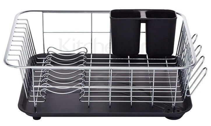 KitchenCraft Afdruiprek 42 X 30 X 15 Cm Kunststof Zwart