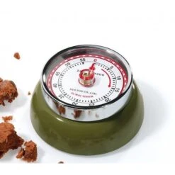 Zassenhaus Timer Speed Kookwekker 7 Cm Metaal Olijfgroen