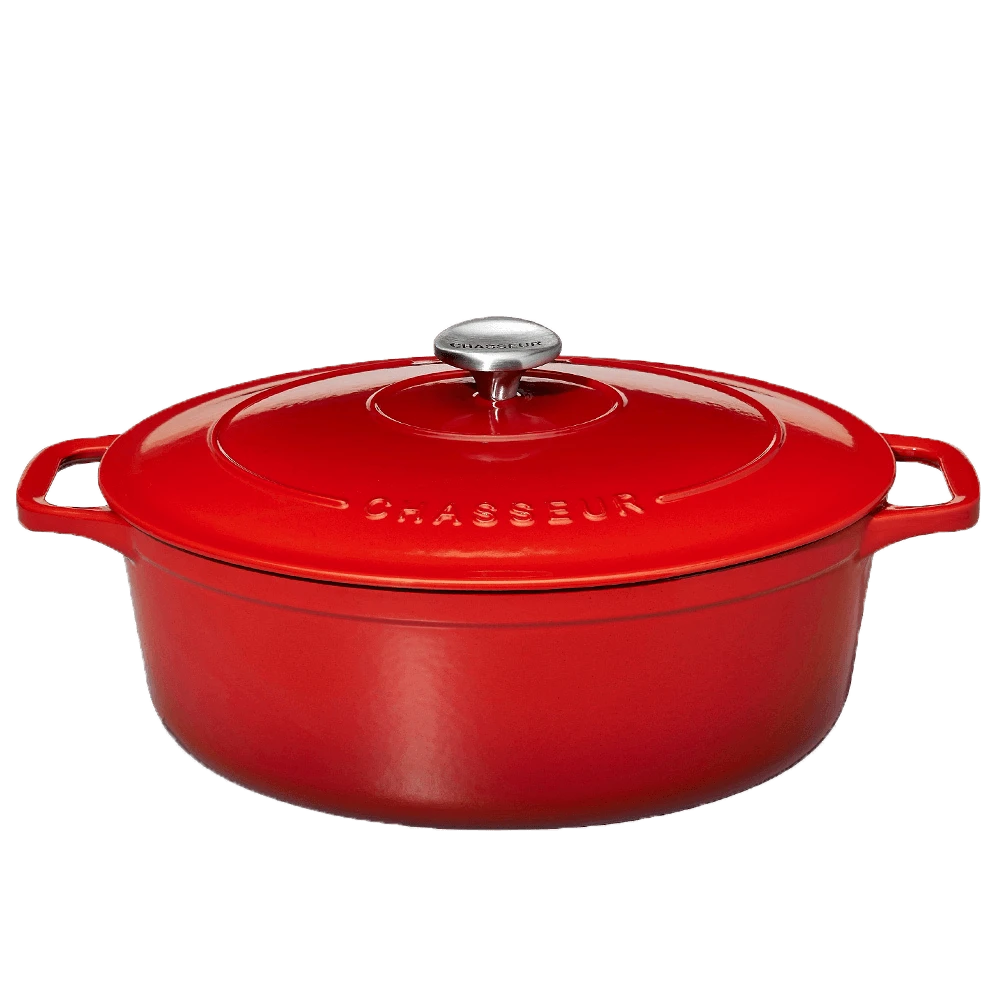 Chasseur Braadpan Ovaal 6 Liter ø 31 Cm Gietijzer Rood
