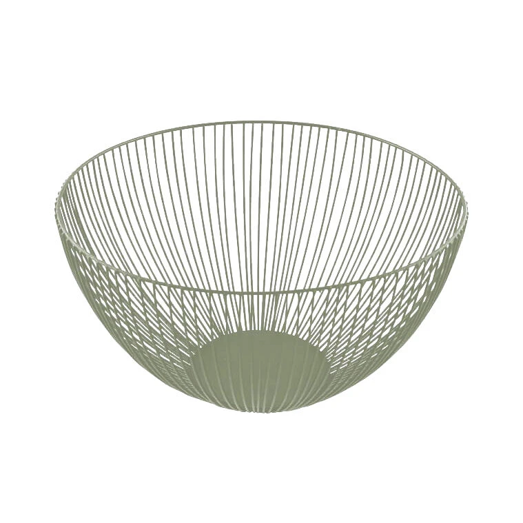 Point-Virgule Wire Fruitmand ø 25 Cm Saliegroen