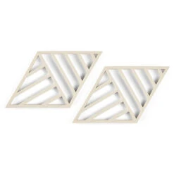 Zone Denmark Rhombus Lines Onderzetter 38 X 33 Cm Silicone Lichtbruin