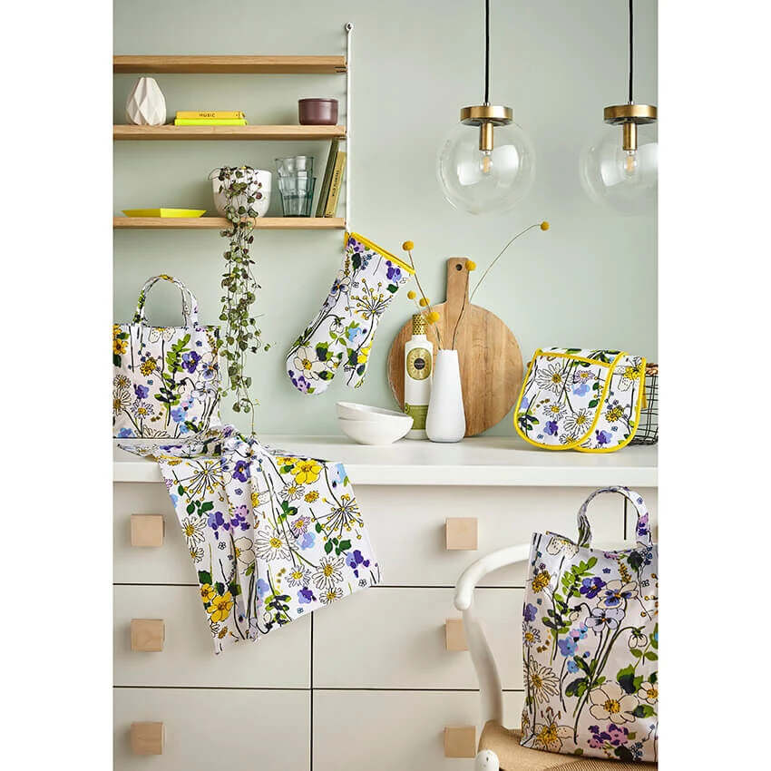 Ulster Weavers Wildflowers Schort Katoen Geel - Image 3